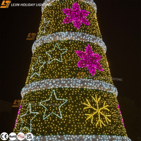 Neue Anpassbare Große Outdoor IP65 Feiertagsdekoration 3D Weihnachtsbaum & Erntedankfest-Beleuchtung