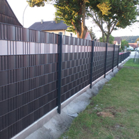 Tiras de valla de privacidad de 19cm x 35m, cinta de valla Sichtschutzstreifen para paneles de valla de alambre galvanizado para jardín