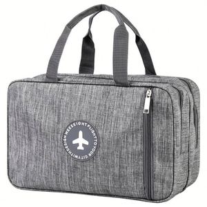 Sac de voyage portable à séparation humide/sèche avec fermeture éclair pour bain de bouche, en tissu Oxford, anti-poussière, pour la prévention des épidémies et la natation - Product Image 1