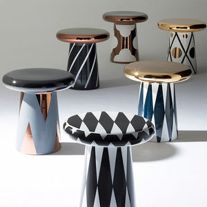 Mesa lateral de lujo para sala de estar, juego de cerámica nórdica de gama alta, decoración pequeña redonda, mesa lateral, mesa de centro con forma de seta - Product Image 1