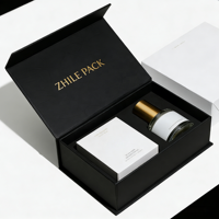 Boîte cadeau rigide avec couvercle magnétique personnalisé et insert en mousse EVA pour maquillage et soins de la peau, emballage de kit cadeau PR, vente en gros