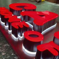 Papan Tanda LED Akrilik Mini Transparan Custom, Slogan Toko Custom, Huruf Mini Bercahaya untuk Dekorasi Dinding Salon Kecantikan dan Toko Kuku