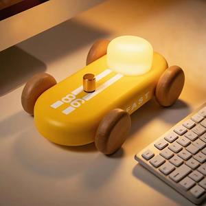 Led ánh sáng ban đêm bàn trang trí bằng gỗ handmade RGB ấm màu trắng núm để điều chỉnh độ sáng thời trang có thể sạc lại đèn cho trẻ em - Product Image 1