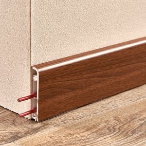 Accessoires de revêtement de sol en PVC 75mm plinthe plinthe métallique - Product Image 1