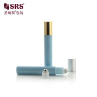 Flacon roll-on SRS Packaging 15 ml bleu ciel en PP PCR pour sérum anti-acné et rafraîchissant pour les yeux
