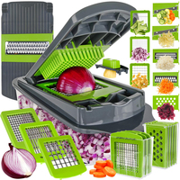 TOALLWIN Nieuw Product Keuken Gadgets Voedselhakker Ui Mandoline Snijder Groentesnijder Multifunctionele Groentehakker met Opvangbak