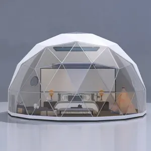 Custom Size Big kugel Luxury Camping Geodesic Dome Tent Transparent Large Party Event Yurt