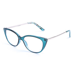 Unisex Anti luce blu <span class=keywords><strong>occhiali</strong></span> <span class=keywords><strong>da</strong></span> <span class=keywords><strong>vista</strong></span> donna montatura ottica nero bianco combinazione di plastica in metallo uso Computer ragazze - Product Image 2