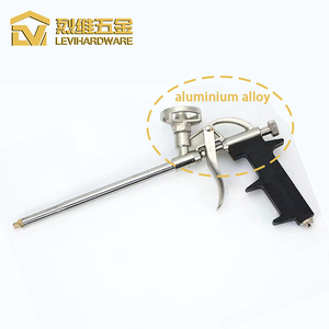 مسدس الكالكالكة المصنع بالجملة المهنية الأخرى أداة يدوية الأسود المغلفة البولي يوريثان بو بندقية رغوة للبناء - Product Image 4