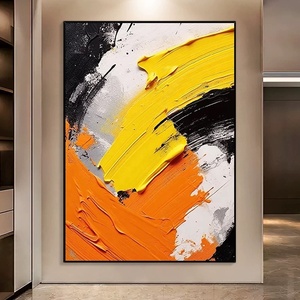 Pintura al Óleo Hecha a Mano sobre Lienzo, Arte Abstracto de Paisaje para Sala de Estar, Dormitorio u Oficina, Decoración 100% Pintada a Mano - Product Image 3