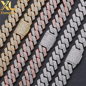 2026 Hip Hop 20mm Chunky Cuban <b>Chain</b> Necklace for Men <b>Iced</b> Out CZ Zircon Copper Anti-Tarnish Gift Fashion Jewelry - Product Image 6