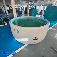 Piscine gonflable géante hors sol avec pompe pour jardin, extérieur et intérieur, installation en 10 minutes, technologie Drop Stitch