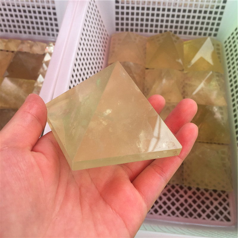 Wholesale Natural Handcrafted Quartz Crystal Pyramid Healing Citrine For Home Decor Old Category Product