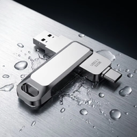 Nouvelle clé USB 3.0 Type-C double OTG 64-256 Go en métal, logo personnalisé, vente en gros, OEM, BOM fixe, garantie 2 ans