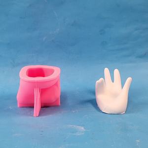 Moldes de almacenamiento de Arte de resina ecológicos hechos a mano PC Ins estilo adornos decorativos forma de barra escultura de mano modelo A9342 - Product Image 3