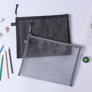 Bolsa de Documentos Transparente A5 de Nailon Resistente, Portátil, Antideformación, con Cierre, para Estudiantes, en Oferta - Product Image 4