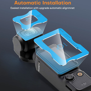 Film de protection d'écran en verre trempé anti-rayures et anti-explosion 9H transparent, installation facile, pour DJI Pocket 3 4 - Product Image 6