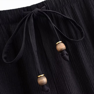 Abbigliamento <span class=keywords><strong>donna</strong></span> estivo 2025 nuova moda <span class=keywords><strong>pantaloni</strong></span> elasticizzati <span class=keywords><strong>in</strong></span> <span class=keywords><strong>vita</strong></span> Wde <span class=keywords><strong>pantaloni</strong></span> da <span class=keywords><strong>donna</strong></span> <span class=keywords><strong>con</strong></span> coulisse retrò tinta unita - Product Image 5