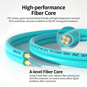 Cable de Fibra Óptica OM3 de Larga <span class=keywords><strong>Distancia</strong></span> 10G, 20m 30m 50m, LC LC SC SC Dúplex Multimodo, Cable de Conexión Óptica Preterminado para Interiores - Product Image 5