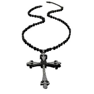 Длинное ожерелье из бисера SongYi с темным крестом - Product Image 2