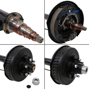 Tambour <span class=keywords><strong>de</strong></span> frein électrique <span class=keywords><strong>de</strong></span> 12 "à l'américaine Essieu <span class=keywords><strong>de</strong></span> <span class=keywords><strong>remorque</strong></span> Poutre d'arbre personnalisée 6 boulons Essieu <span class=keywords><strong>de</strong></span> <span class=keywords><strong>remorque</strong></span> avec moyeu rond - Product Image 4