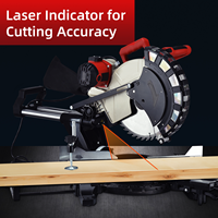 HM1245 scie à onglet haute précision 1800w scie électrique 305mm scie à double biseau avec Laser