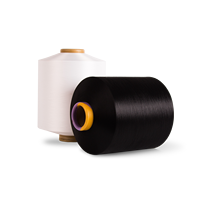 150d 48f avec 40d spandex fil recouvert d'air 100% polyester spandex fil recouvert pour la fabrication de chaussettes et de denim