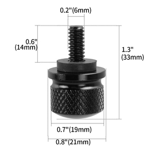 Tornillo de lengüeta de perno de asiento de guardabarros trasero negro apto para Harley Davidson Softail Dyna Sportster Touring Street Glide Electra Road King - Product Image 6