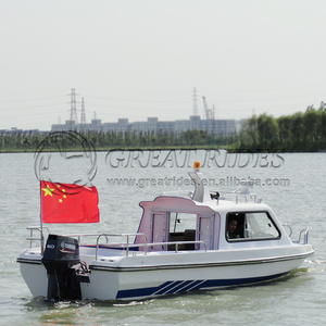 2025 Hochwertiges Luxus-Kabinen boot 6M/19.6Ft Fiberglas-Mittel konsolen yacht 8 Personen Schnellboote - Product Image 6