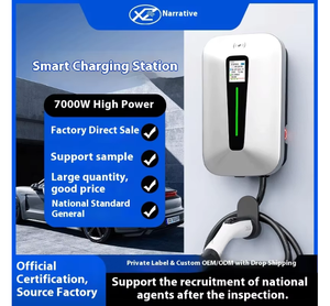 محطة شحن منزلية للسيارات الكهربائية بقوة 7 كيلوواط لسيارات تسلا وبي واي دي، بمدخل 220 فولت، شاحن سريع للمركبات ذات الطاقة الجديدة لسيارات شياوبنغ الكهربائية - Product Image 1