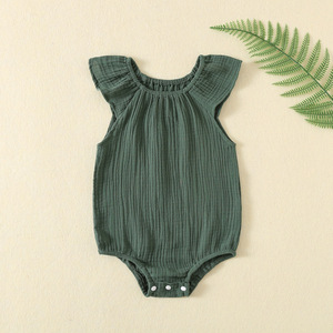 Wholesale <strong>Baby</strong> Grow <strong>Girls</strong> <strong>Baby</strong> Bodysuit Cotton <strong>Muslin</strong> Clothes Onesie Newborn <strong>Baby</strong> Knit Rompers - Product Image 5