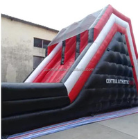 Grands nouveaux toboggans gonflables noirs trampolines rouges gonflables toboggan château de Bounce House avec installations récréatives