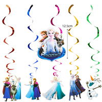 PAISTAR TPCT-081 Décorations et fournitures de fête d'anniversaire Frozen, ballons, bannière de fête princesse, décoration de gâteau, papier personnalisé pour enfants