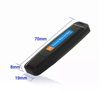 Perekam Suara USB Portabel Profesional, Perangkat Perekam Audio Digital dengan Flash Drive Format WAV