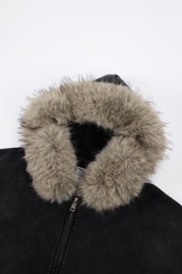 <span class=keywords><strong>Felpa</strong></span> con <span class=keywords><strong>Cappuccio</strong></span> Invernale 400gsm Stile American Vintage, Collo in Pelliccia, Zip e Imbottitura Spessa - Product Image 3