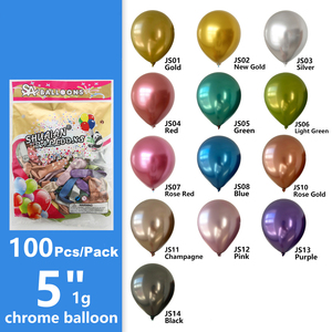 Vente en gros de ballons Shuai 'an en métal chromé de 5 pouces Logo personnalisé écologique <span class=keywords><strong>Décoration</strong></span> de fête de <span class=keywords><strong>salle</strong></span> de mariage d'<span class=keywords><strong>anniversaire</strong></span> colorée - Product Image 2