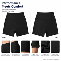 Shorts de yoga taille haute noirs pour femmes, non toxiques, en stock local à Perth, offre jackpot, SYD MEL BNE Australie