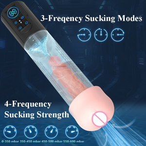 Grande pompe pour agrandissement du pénis pénis masculin Pompe à vide améliorée Manchon en silicone SPA Coupe de masturbation - Product Image 3