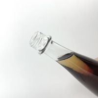 Bouteilles en verre à bouche à vis conique Subuliform de 500ml pour paquet d'eau Vodka Whisky Tequila