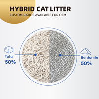 Lettiera Ibrida Professionale Antibatterica e Anti-Odore per Gatti - Litiere Pour Chat Facile da Pulire 5L 10L