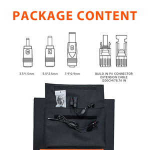 Fsoenergy 200W hiệu quả cao etfe không thấm nước panel năng lượng mặt trời di động có thể gập lại sạc điện thoại với 2 cổng USB - Product Image 2