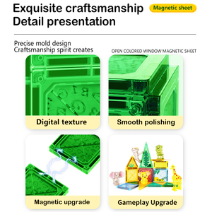 2025 Năm Hot Bán 3D DIY 46 Pcs Từ Gạch Xây Dựng Khối Bộ Cho <span class=keywords><strong>3</strong></span> + Năm Tuổi Nhựa Từ Khối Đồ Chơi - Product Image 5