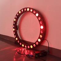Anneau lumineux LED RGBW 4-en-1 pleine couleur 30x15W DMX512, lumière de scène circulaire pour mariage, DJ, événement, spectacle