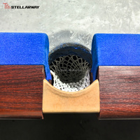 Mesa de Billar Rusa con Base de Pizarra Personalizada STELLARWAY, Tamaño de 10 Pies y 12 Pies, con Niveladores de Patas Ajustables y Bordes de Goma para Uso Comercial