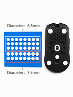Patins de souris de jeu en PTFE pour HyperX Pulsefire Haste, coussinets de remplacement à glisse fluide pour souris de jeu filaire ultralégère, patins en verre