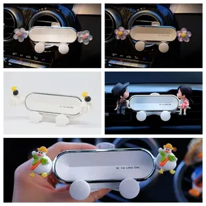 Soporte multifuncional para navegación de coche ABS Interior teléfono móvil soporte de salida de aire de coche con hebilla fija - Product Image 5