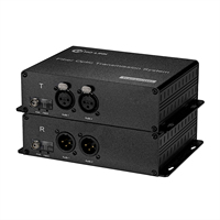 Symmetrischer Audio-Übertragungsadapter (XLR) über Glasfaser, 2-Kanal-XLR-Transceiver