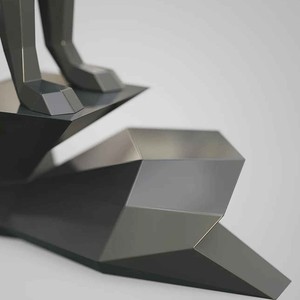 Grand Ornement de Pelouse en Métal <span class=keywords><strong>Blanc</strong></span> Bronze Laiton Bienvenue <span class=keywords><strong>Berger</strong></span> <span class=keywords><strong>Allemand</strong></span> <span class=keywords><strong>Noir</strong></span> Statues de Jardin Mémorial Sculptures de Chien avec Aile - Product Image 4