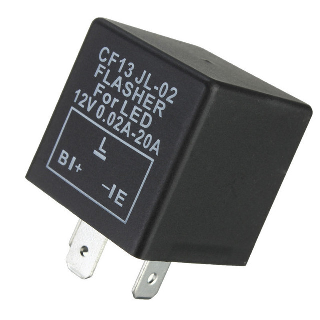 1PC 12V 3Pin Car Flasher Relay CF13 JL-02 Fix LED Light Turn Signal Indicator Hyper FlashCar Lamp Fast Flashing No Flash Repair