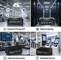 Mini PC N150 sans ventilateur, appareil industriel, double LAN Gigabit RJ45, mini-ordinateur embarqué, matériel M.2 NVMe, stock 8 Go/32 Go de RAM